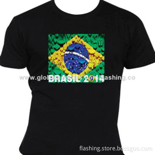 Hot Sale Custom LED T-shirt, Used for Night Cubs